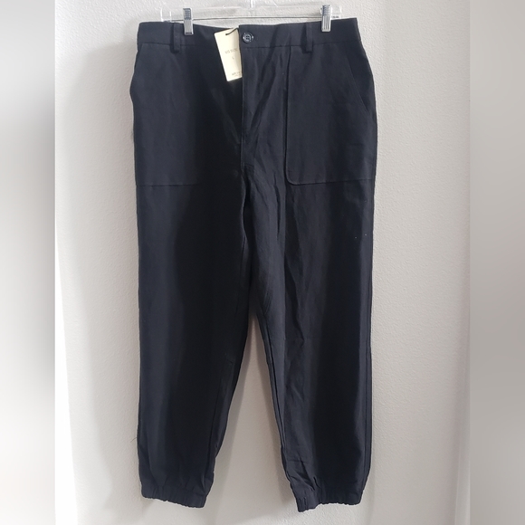 Women's crop elastic cuff pants - Picture 9 of 10